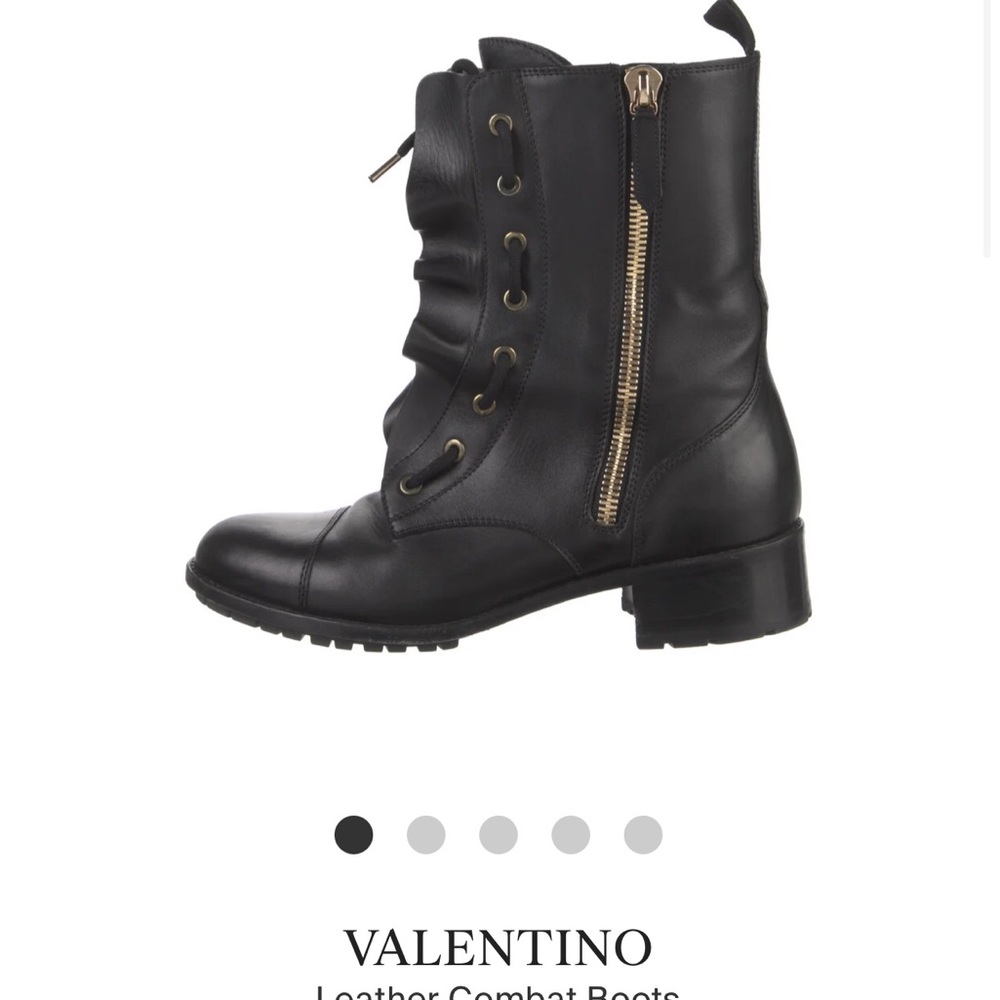Valentino Leather💥 Combat Boots 👌💥